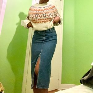 Midi Denim skirt H&M